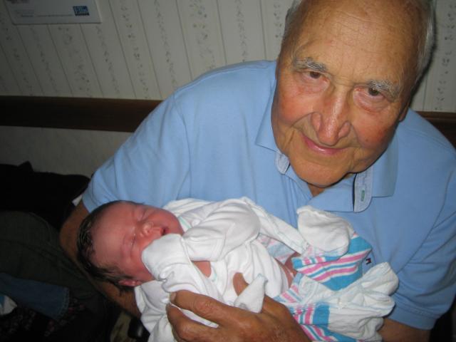 Liam and Great Grandfather Woods